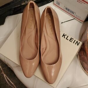 Anne Klein Nude Patent Pumps